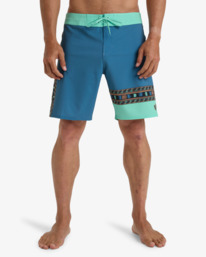 3 Burleigh Pro 18" - Performance Board Shorts for Men Blue EBYBS00116 Billabong