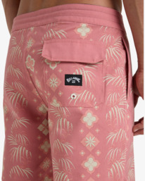 6 Good Times 17.5" - Lo Tides Board Shorts for Men Pink EBYBS00121 Billabong