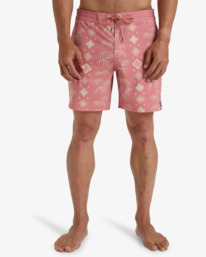 2 Good Times 17.5" - Boardshort Lo Tides da Uomo Pink EBYBS00121 Billabong