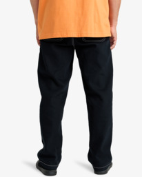 2 Larry Canvas - Calças de ganga elásticas com cordão para homem Preto EBYDP03004 Billabong