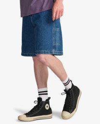 1 Bad Dog Workwear - Short en denim pour Homme Bleu EBYDS03002 Billabong