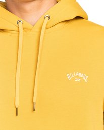 3 Arch - Felpa con cappuccio da Uomo Yellow EBYFT00106 Billabong