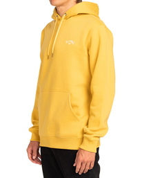 2 Arch - Felpa con cappuccio da Uomo Yellow EBYFT00106 Billabong