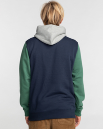 2 Arch Block - Felpa con cappuccio da Uomo Blue EBYFT00115 Billabong