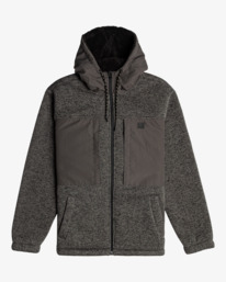 6 Boundary Sherpa - Sweat à capuche zippé pour homme Noir EBYFT00123 Billabong