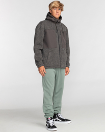 1 Boundary Sherpa - Sweat à capuche zippé pour homme Noir EBYFT00123 Billabong