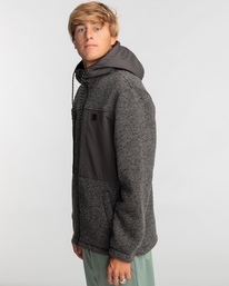 3 Boundary Sherpa - Sweat à capuche zippé pour homme Noir EBYFT00123 Billabong