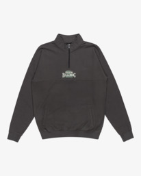 7 Burleigh - Sweatshirt Pulôver com meio fecho para homem Preto EBYFT00130 Billabong