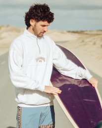 0 Burleigh - Pullover-Sweatshirt mit Reißverschluss-Kragen für Männer Grau EBYFT00130 Billabong