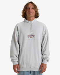 1 Burleigh - Half Zip Pullover Sweatshirt for Men Grey EBYFT00130 Billabong