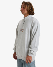 4 Burleigh - Pullover-Sweatshirt mit Reißverschluss-Kragen für Männer Grau EBYFT00130 Billabong