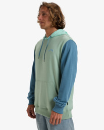 3 Arch Block - Pullover Hoodie for Men Blue EBYFT00135 Billabong