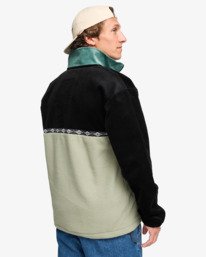 2 Space Lobster - Pull à col zippé pour Homme Bleu EBYFT00143 Billabong