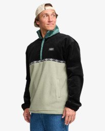 3 Space Lobster - Pull à col zippé pour Homme Bleu EBYFT00143 Billabong