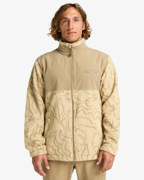0 Boundary Re-Issue - Pulôver com meia gola e meio fecho de correr para homem Branco EBYFT00144 Billabong