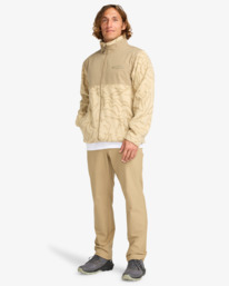 1 Boundary Re-Issue - Pulôver com meia gola e meio fecho de correr para homem Branco EBYFT00144 Billabong