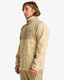 3 Boundary Re-Issue - Pulôver com meia gola e meio fecho de correr para homem Branco EBYFT00144 Billabong