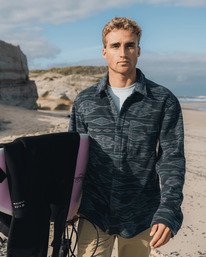 0 Furnace Flannel - Chemise en polaire Furnace pour Homme Bleu EBYFT00145 Billabong