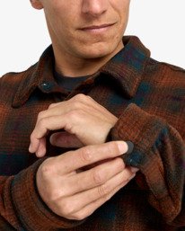 6 Furnace Flannel - Top de velo Furnace com elasticidade mecânica para homem Marrom EBYFT00145 Billabong