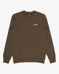 4 Arch Cr - Sudadera de cuello redondo para hombre Marron EBYFT00146 Billabong