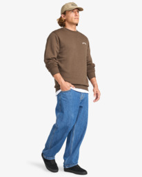 1 Arch Cr - Sudadera de cuello redondo para hombre Marron EBYFT00146 Billabong