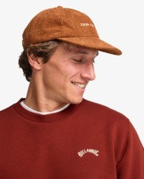 3 Arch Cr - Sudadera de cuello redondo para hombre Rojo EBYFT00146 Billabong