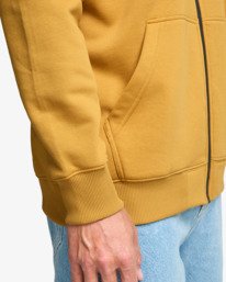 6 Arch - Sudadera con capucha y cremallera para hombre Amarillo EBYFT00148 Billabong
