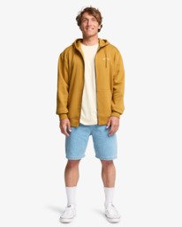 1 Arch - Sudadera con capucha y cremallera para hombre Amarillo EBYFT00148 Billabong