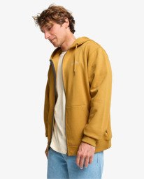 4 Arch - Sudadera con capucha y cremallera para hombre Amarillo EBYFT00148 Billabong