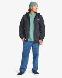 1 Arch Sherpa - Pull zippé à capuche pour Homme Noir EBYFT00149 Billabong