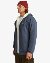 3 Arch Sherpa - Pull zippé à capuche pour Homme Noir EBYFT00149 Billabong