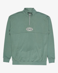6 Core Lord Half Zip - Sweat à col zippé pour Homme Vert EBYFT00150 Billabong