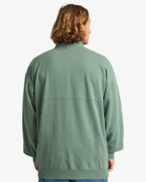 2 Core Lord Half Zip - Sweat à col zippé pour Homme Vert EBYFT00150 Billabong