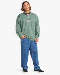 1 Core Lord Half Zip - Sweat à col zippé pour Homme Vert EBYFT00150 Billabong