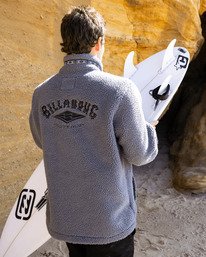 0 Boundary Tombstone - Half Zip Mock Neck Fleece for Men Grey EBYFT00158 Billabong