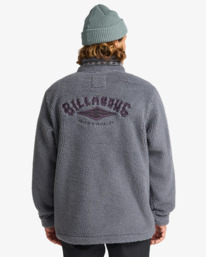 2 Boundary Tombstone - Polaire à col montant zippé pour Homme Gris EBYFT00158 Billabong