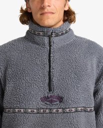 4 Boundary Tombstone - Polaire à col montant zippé pour Homme Gris EBYFT00158 Billabong