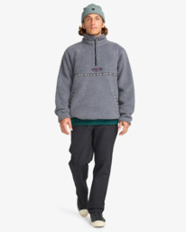 1 Boundary Tombstone - Polaire à col montant zippé pour Homme Gris EBYFT00158 Billabong