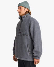 3 Boundary Tombstone - Polaire à col montant zippé pour Homme Gris EBYFT00158 Billabong
