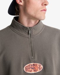 4 Core Lord - Sweater met Korte Rits voor Heren Gray EBYFT00164 Billabong