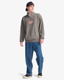 1 Core Lord - Sweater met Korte Rits voor Heren Gray EBYFT00164 Billabong