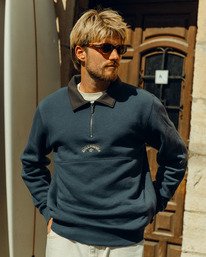 1 WINTON HALF ZIP Svart EBYFT00181 Billabong