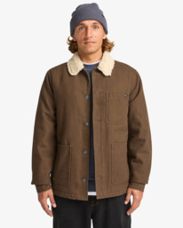 0 Chore Sherpa - Veste workwear avec doublure en sherpa pour Homme Marron EBYJK00133 Billabong