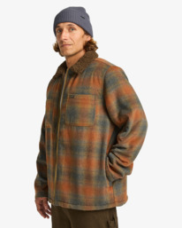 3 Hills Sherpa - Wolljacke mit Sherpa-Futter für Männer Braun EBYJK00136 Billabong