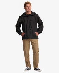 1 Transport - Windbreaker-Jacke f&uuml;r M&auml;nner Schwarz EBYJK00148 Billabong