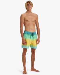 3 All Day Fade Layback 16" - Short de bain pour Homme Vert EBYJV00121 Billabong