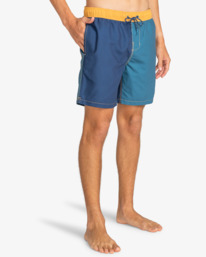 6 All Day Interchange Layback 17.5" - Swim Shorts for Men Blue EBYJV00123 Billabong