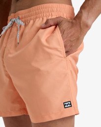 6 All Day 16" - Layback Swim Shorts for Men Orange EBYJV00134 Billabong