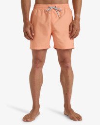 2 All Day 16" - Layback Swim Shorts for Men Orange EBYJV00134 Billabong