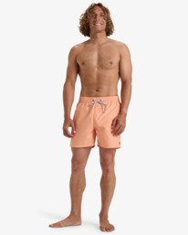 3 All Day 16" - Layback Swim Shorts for Men Orange EBYJV00134 Billabong